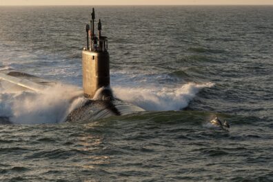 Fleet of U.S. Military ships